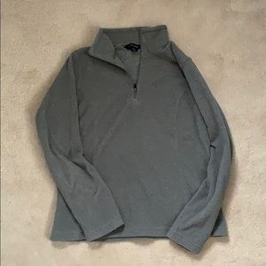 Lands End Women’s Grey Fleece Half Zip